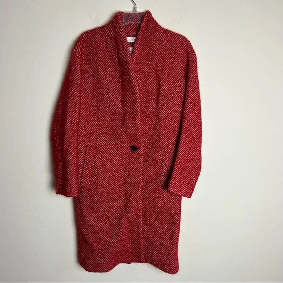 IRO Irinia Wool Blend Oversized Long One Button Coat - Picture 5 of 13